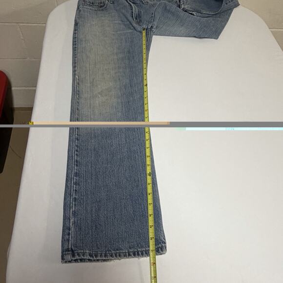Vintage Levis 529 Jeans Mens 32x32 Blue Low Rise Straight Relaxed Baggy Distress - Picture 12 of 15